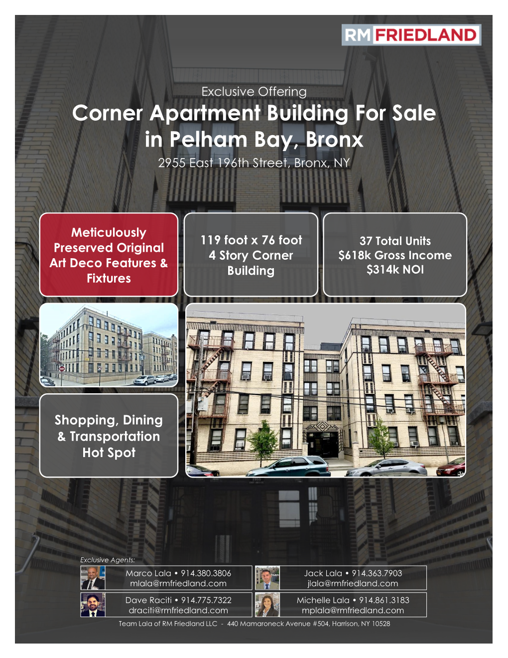 Corner Apartment Building for Sale in Pelham Bay, Bronx 2955 East 196Th Street, Bronx, NY