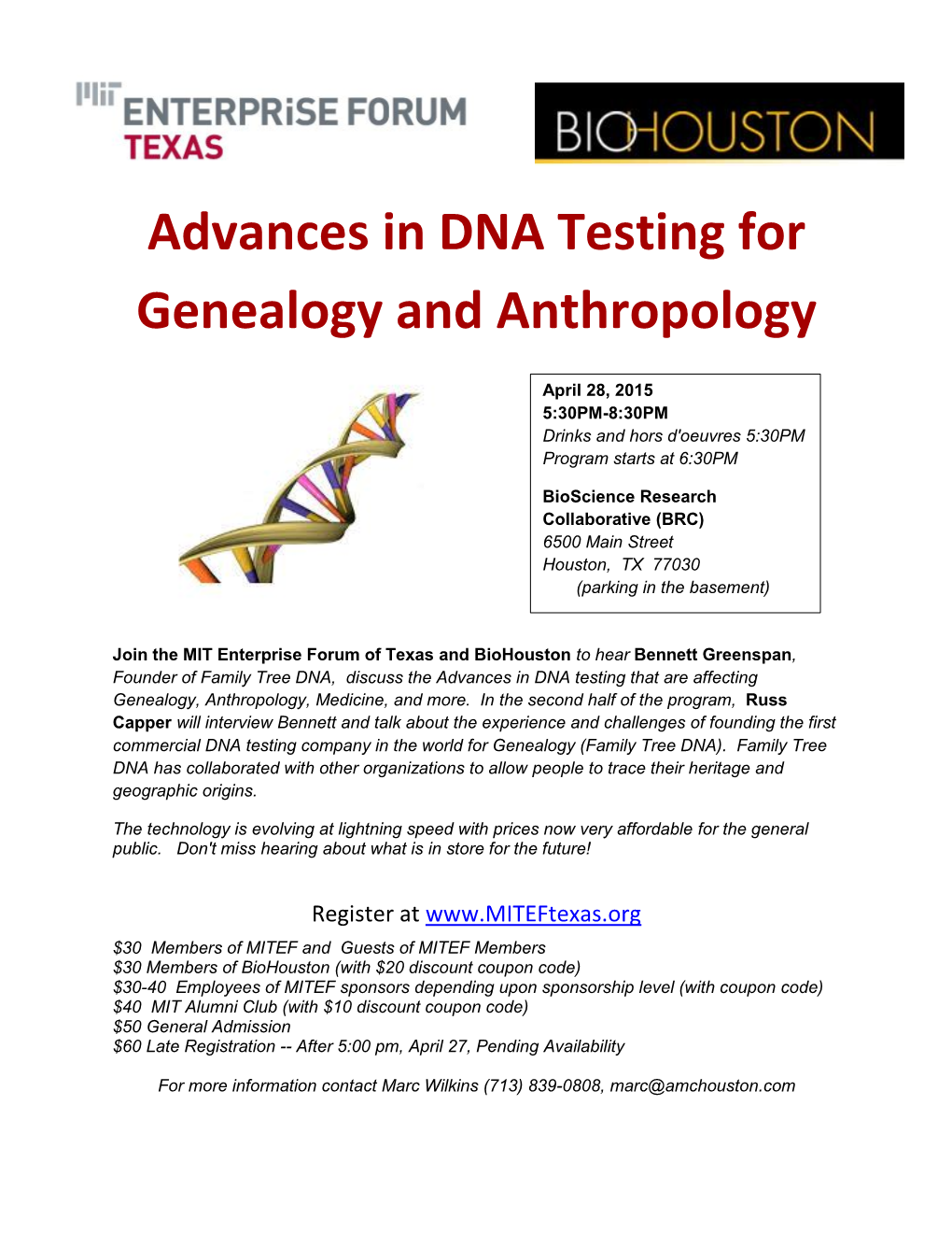Advances in DNA Testing for Genealogy and Anthropology