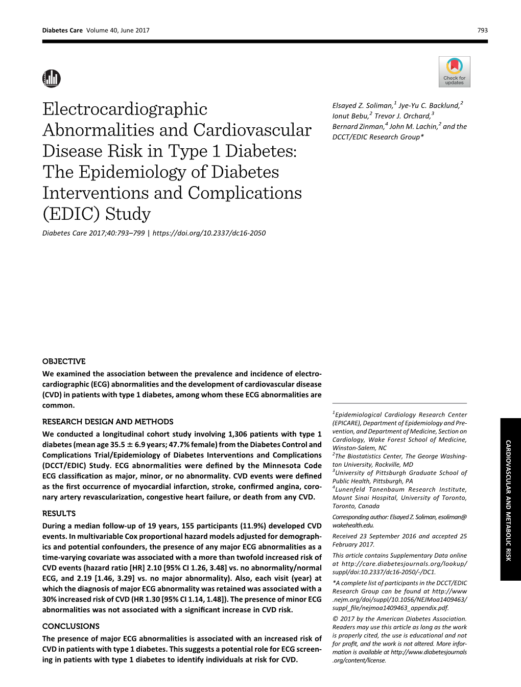 Electrocardiographic Abnormalities and Cardiovascular Disease Risk In