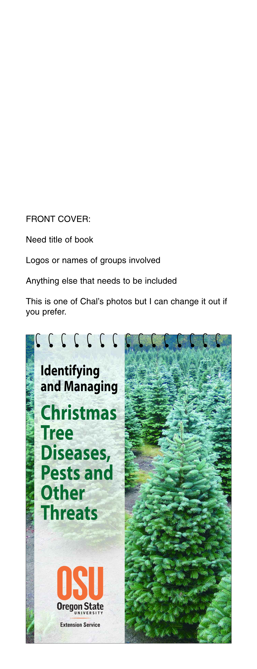 Christmas Tree Diseases, Pests and Other Threats Inside Front Cover-Blank