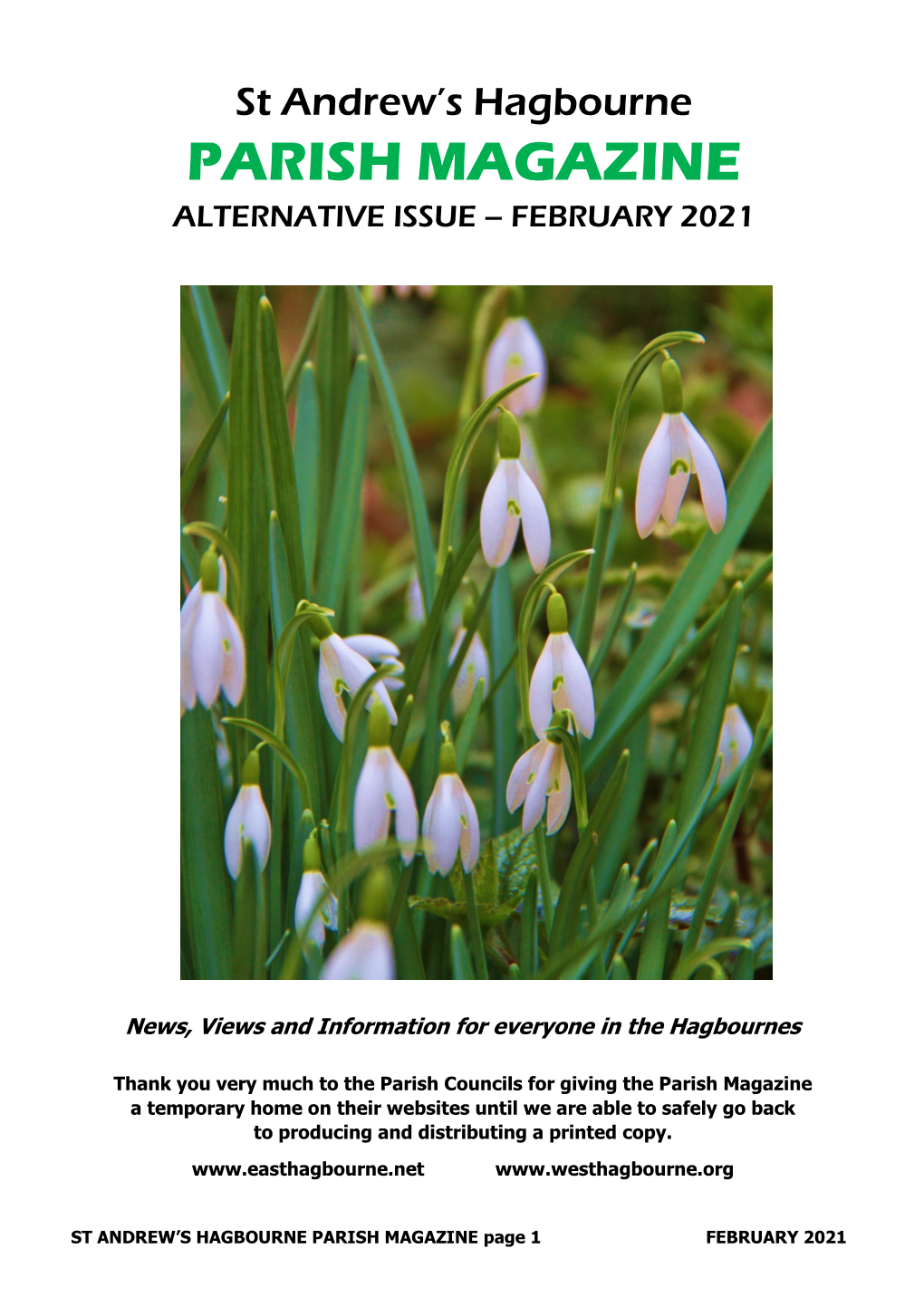 Parish Magazine Alternative Issue – February 2021