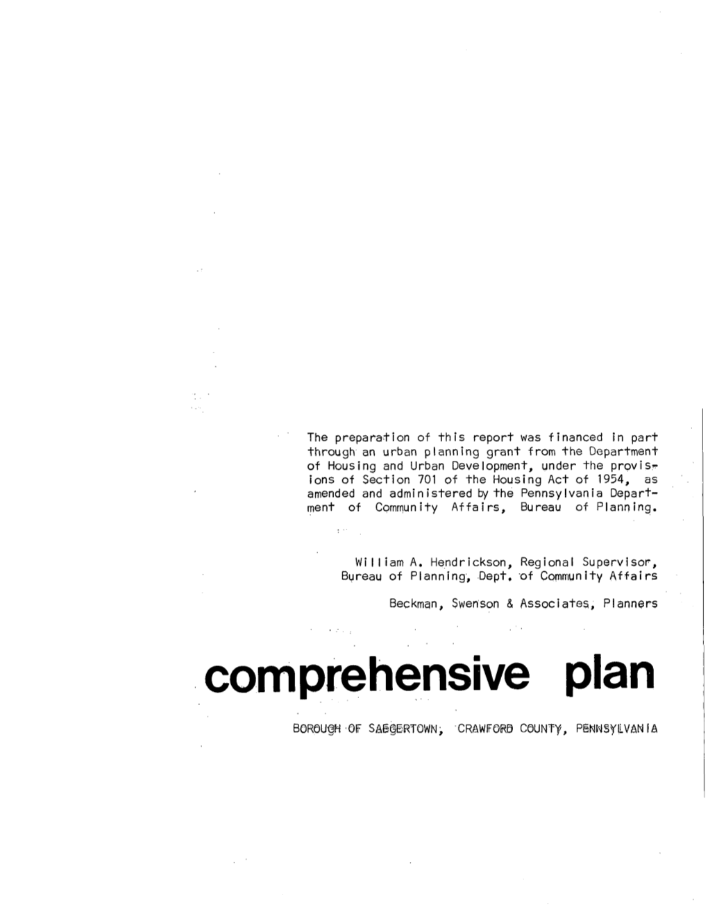 Comprehensive Plan ABSTRACT