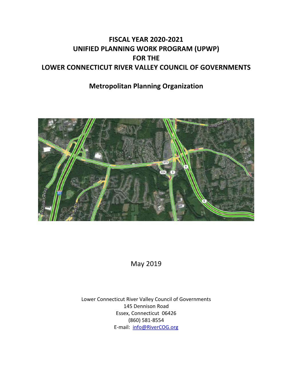 Fiscal Year 2020-2021 Unified Planning Work Program (Upwp) for the Lower Connecticut River Valley Council of Governments