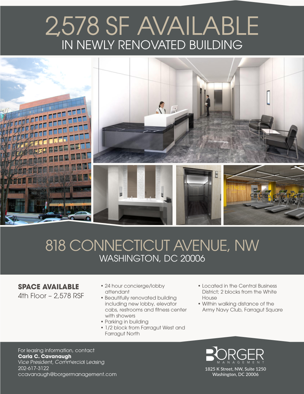 2,578 Sf Available in Newly Renovated Building