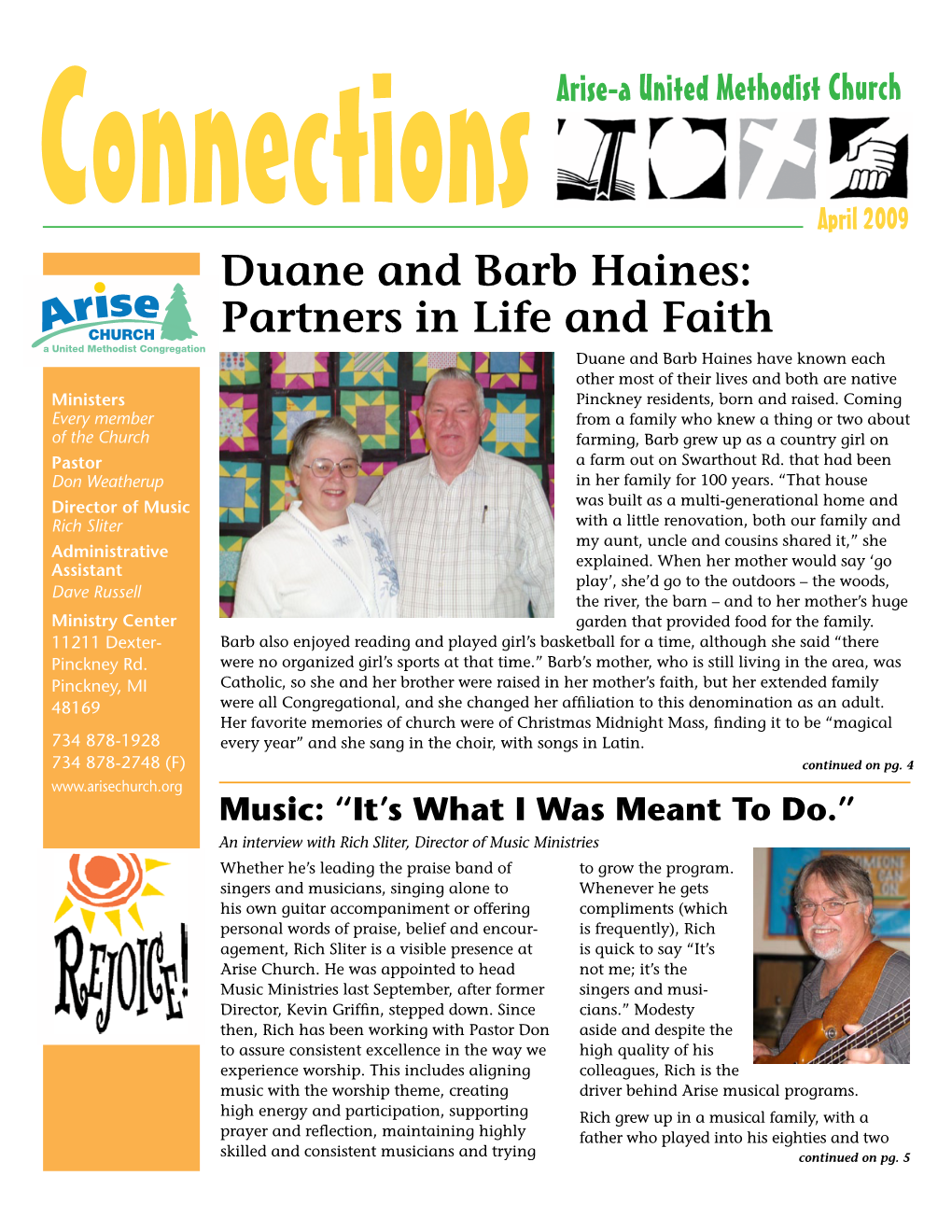 Duane and Barb Haines: Partners in Life and Faith
