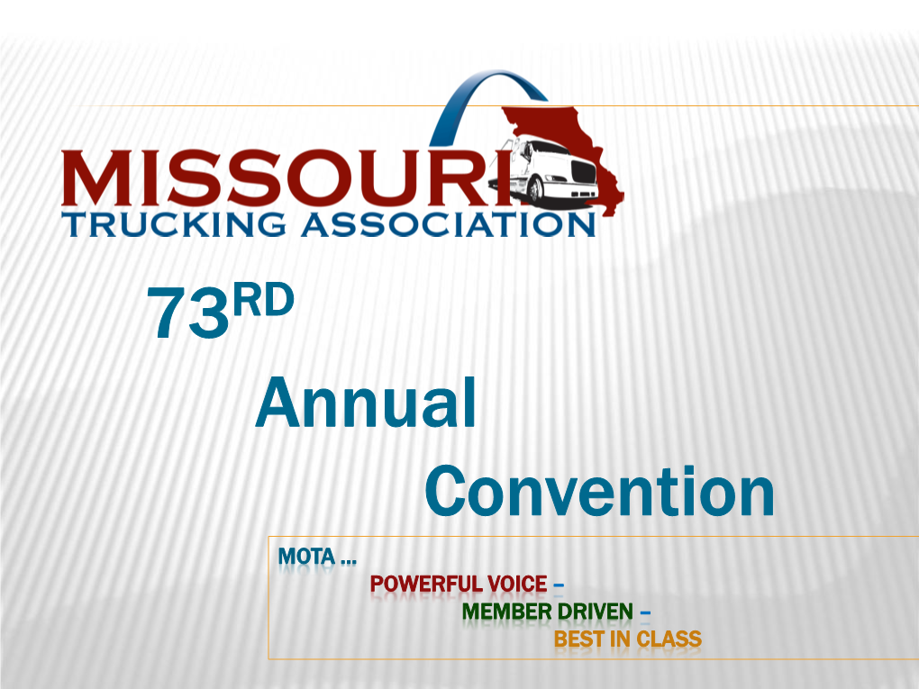 73Rd Annual Mota Convention