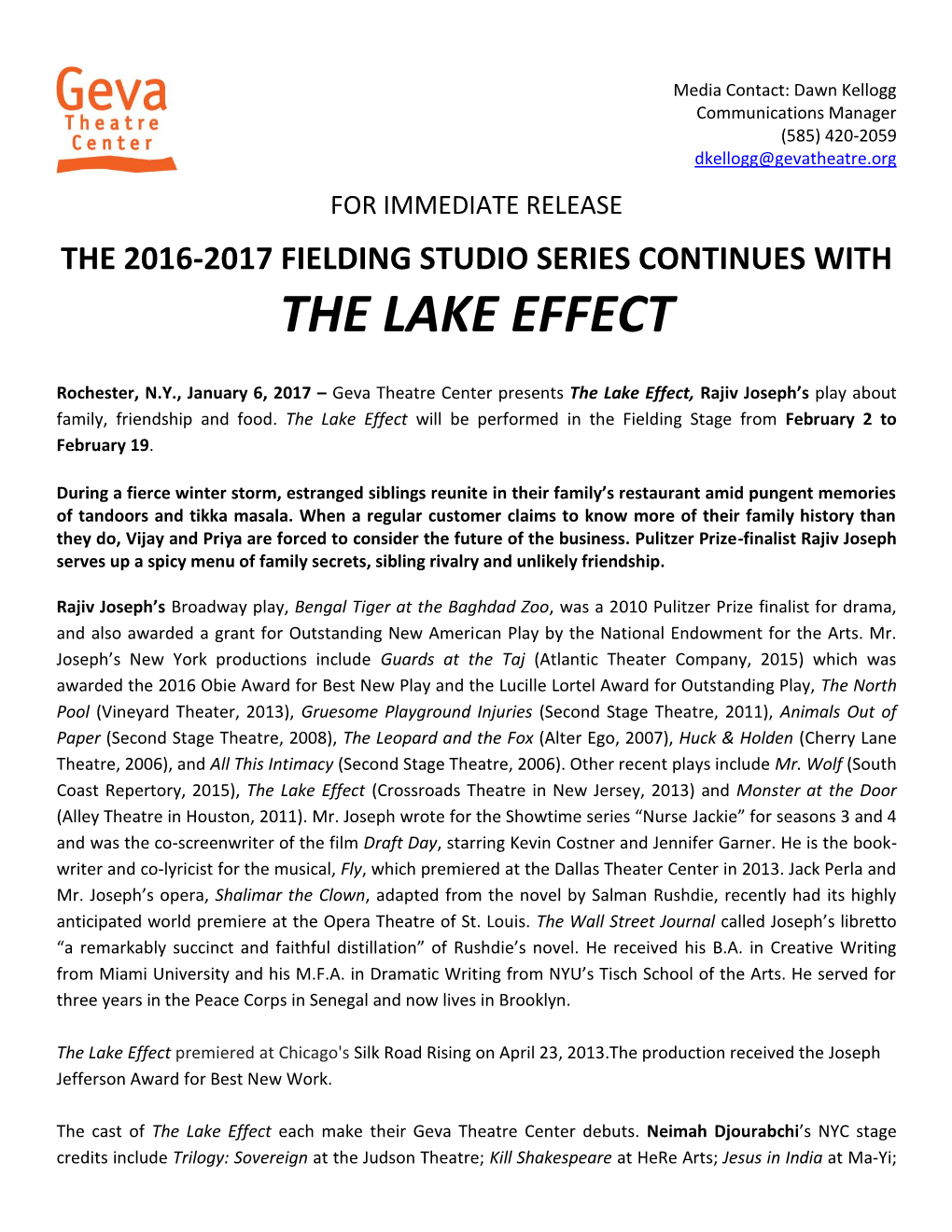 Geva Presents the Lake Effect