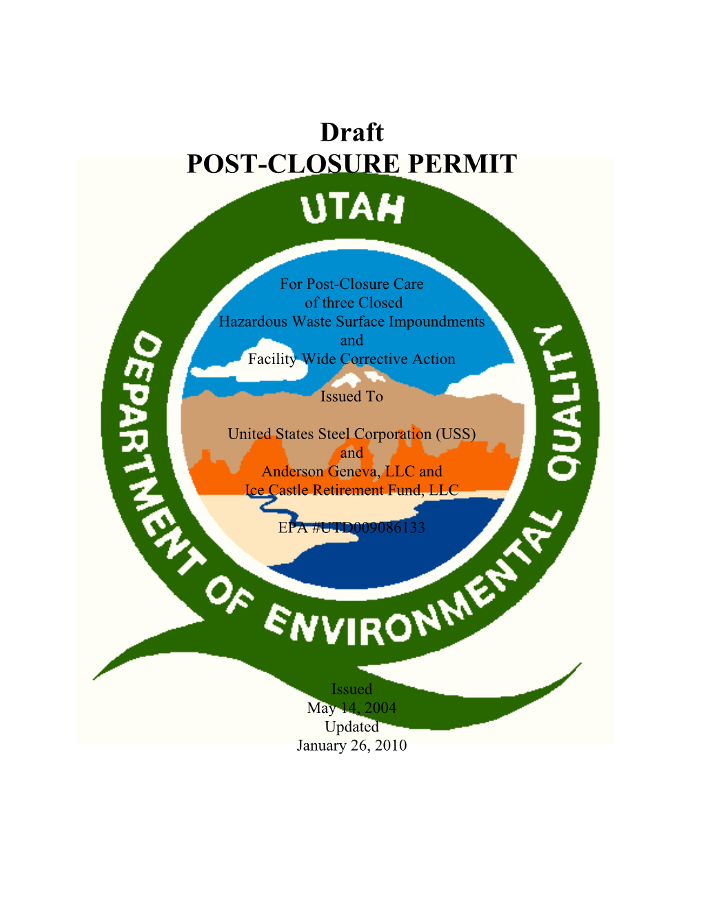 Post Closure Permit