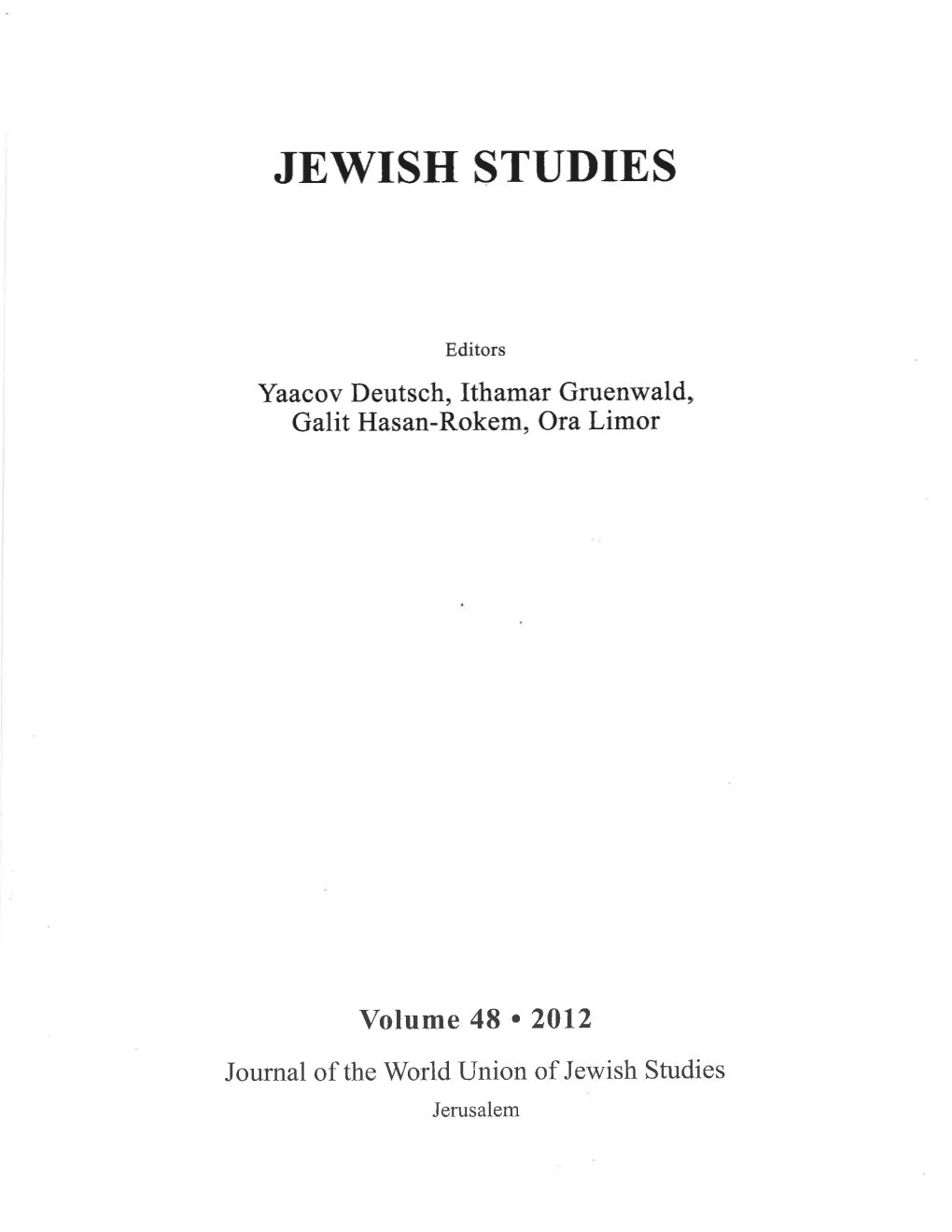 Jewish Studies