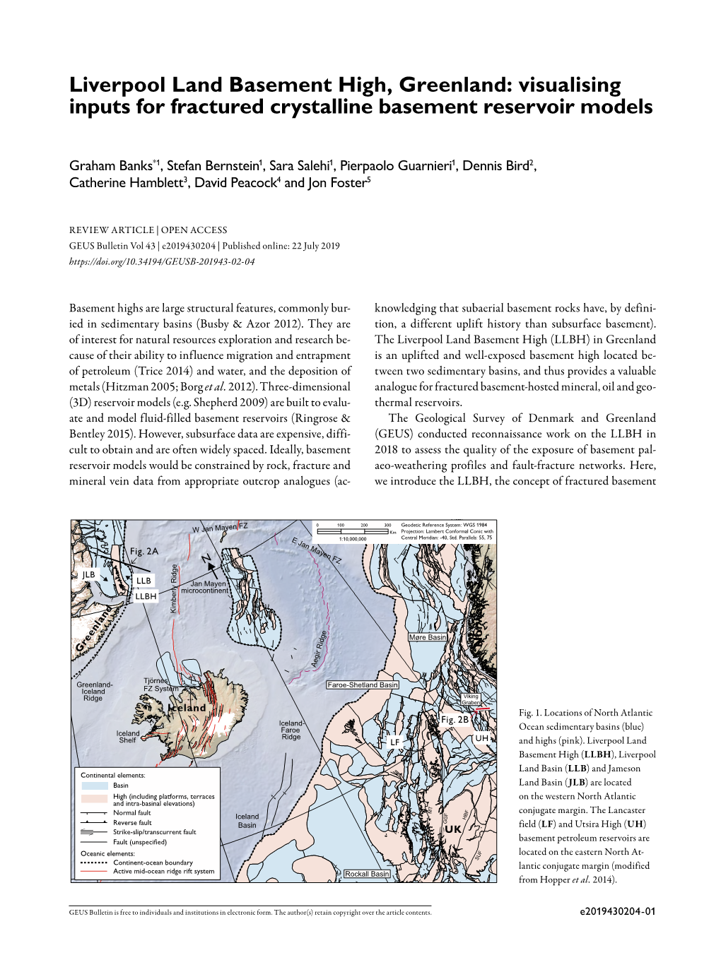 Liverpool Land Basement High, Greenland: Visualising Inputs for Fractured Crystalline Basement Reservoir Models