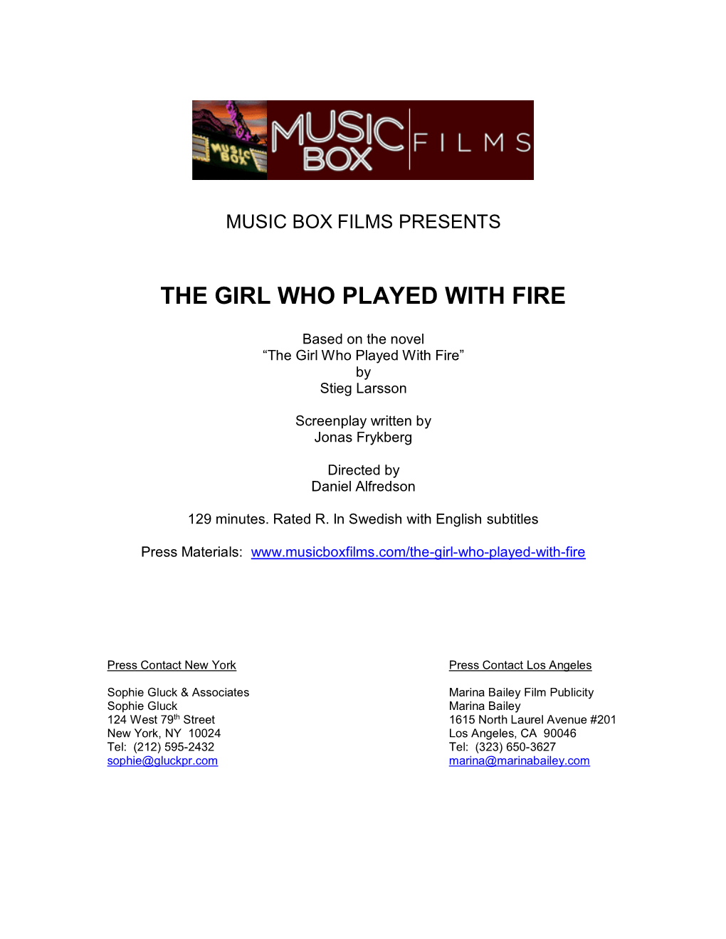 The Girl Who Played with Fire