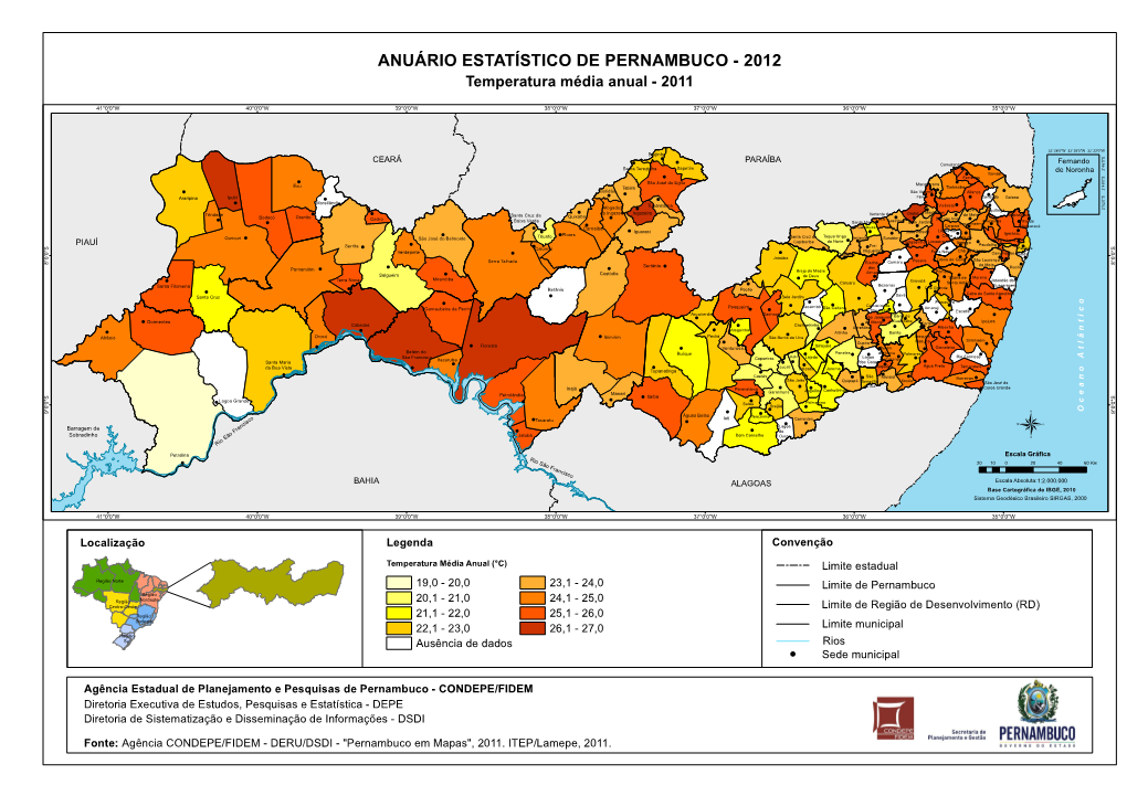 Temperatura Média Anual - 2011