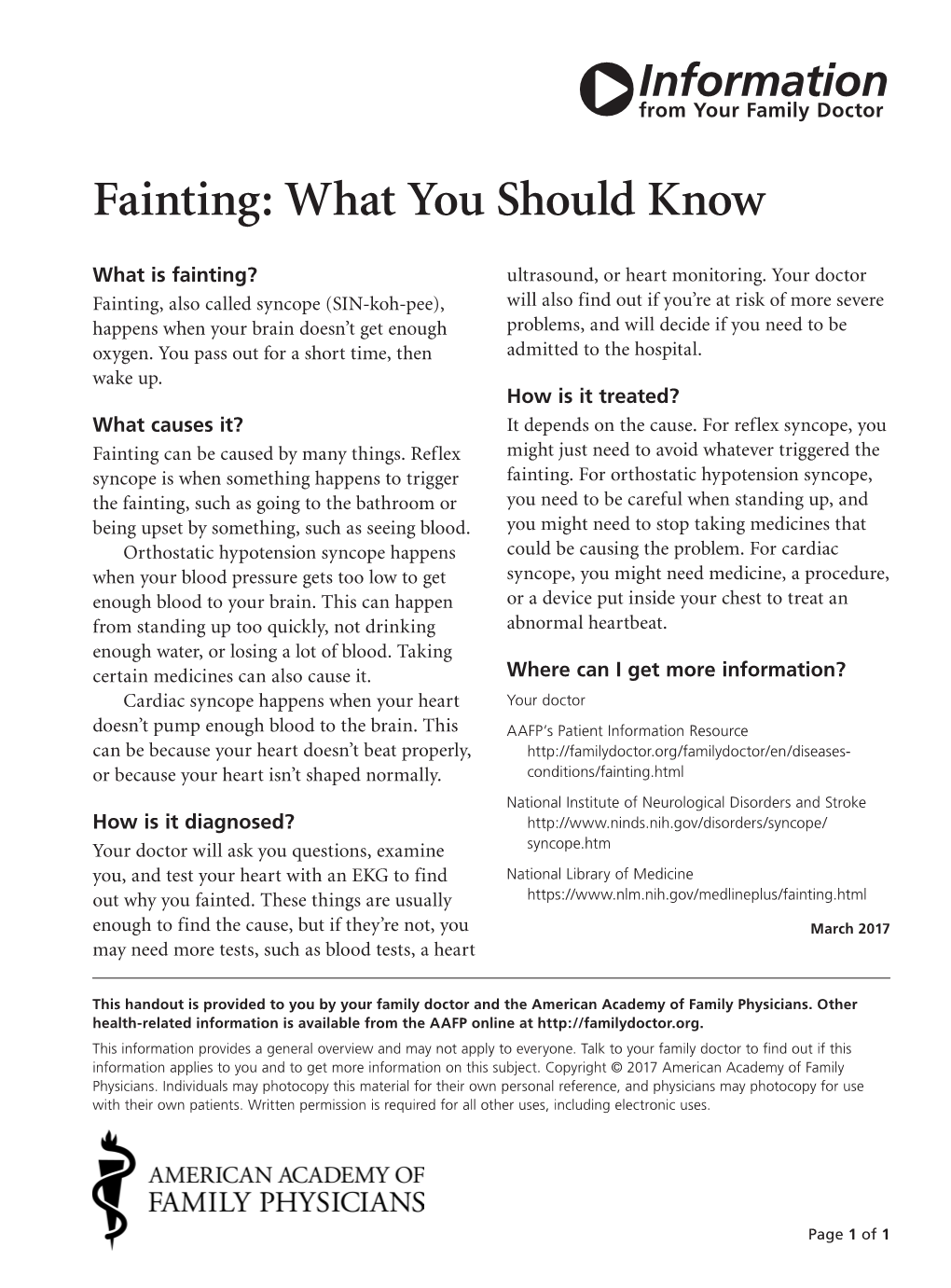 Fainting: What You Should Know