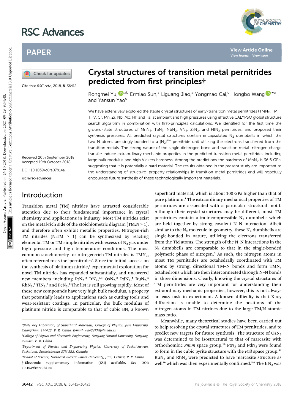 Crystal Structures of Transition Metal Pernitrides Predicted from First