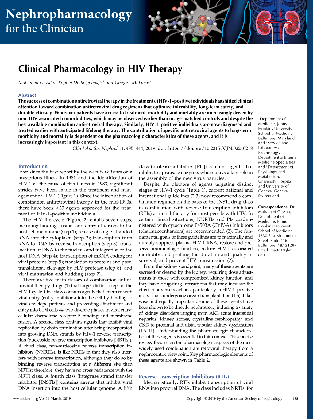 Clinical Pharmacology in HIV Therapy