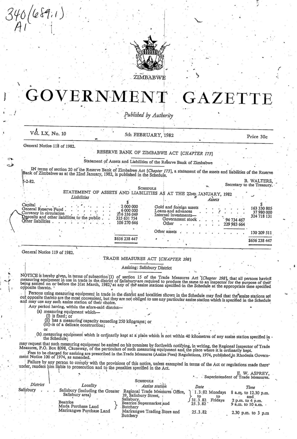 |GOVERNMENT GAZETTE 3 4 Published by Autbority a ~