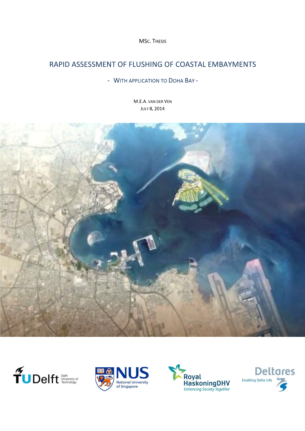 Development of a Method for the Rapid Assessment of Flushing Conditions of Coastal Bays