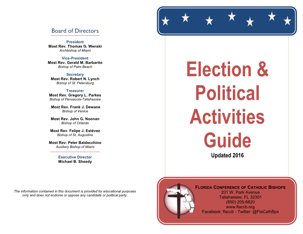 Election & Political Activities Guide