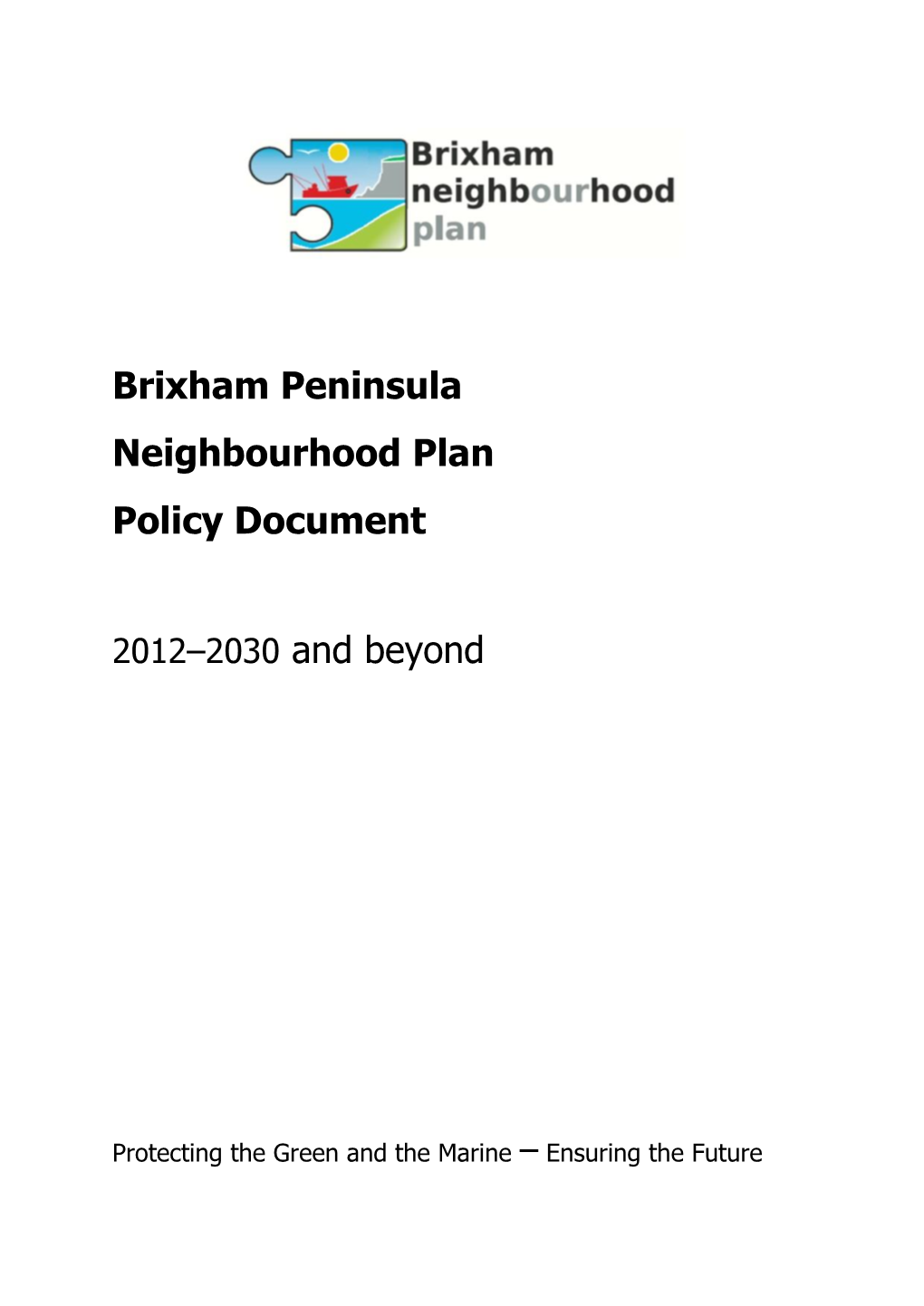 Brixham Peninsula Neighbourhood Plan Policy Document