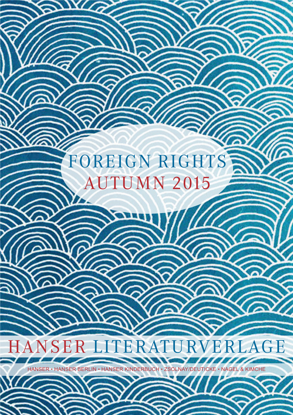 Foreign Rights Autumn 2015 Hanser Literaturverlage