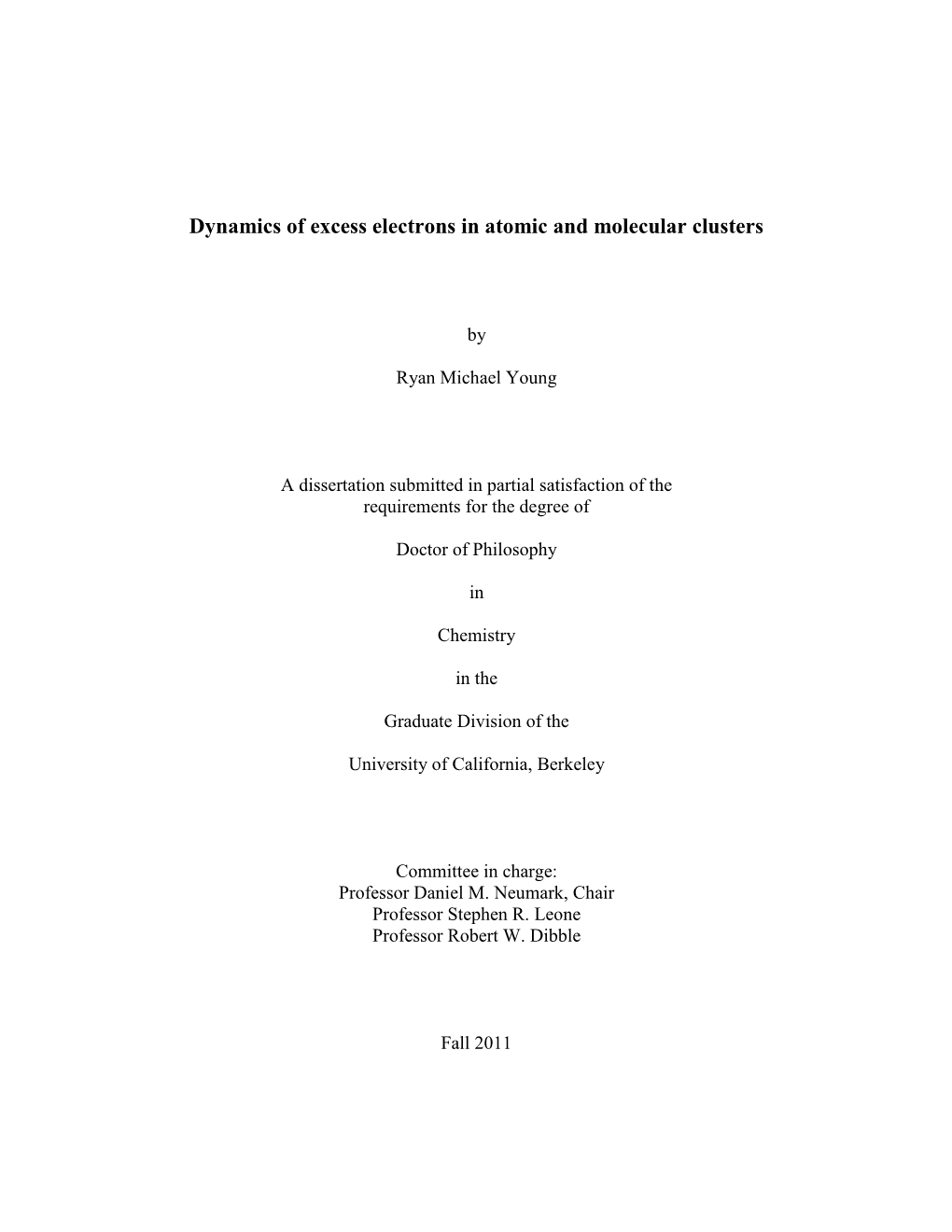 Dynamics of Excess Electrons in Atomic and Molecular Clusters