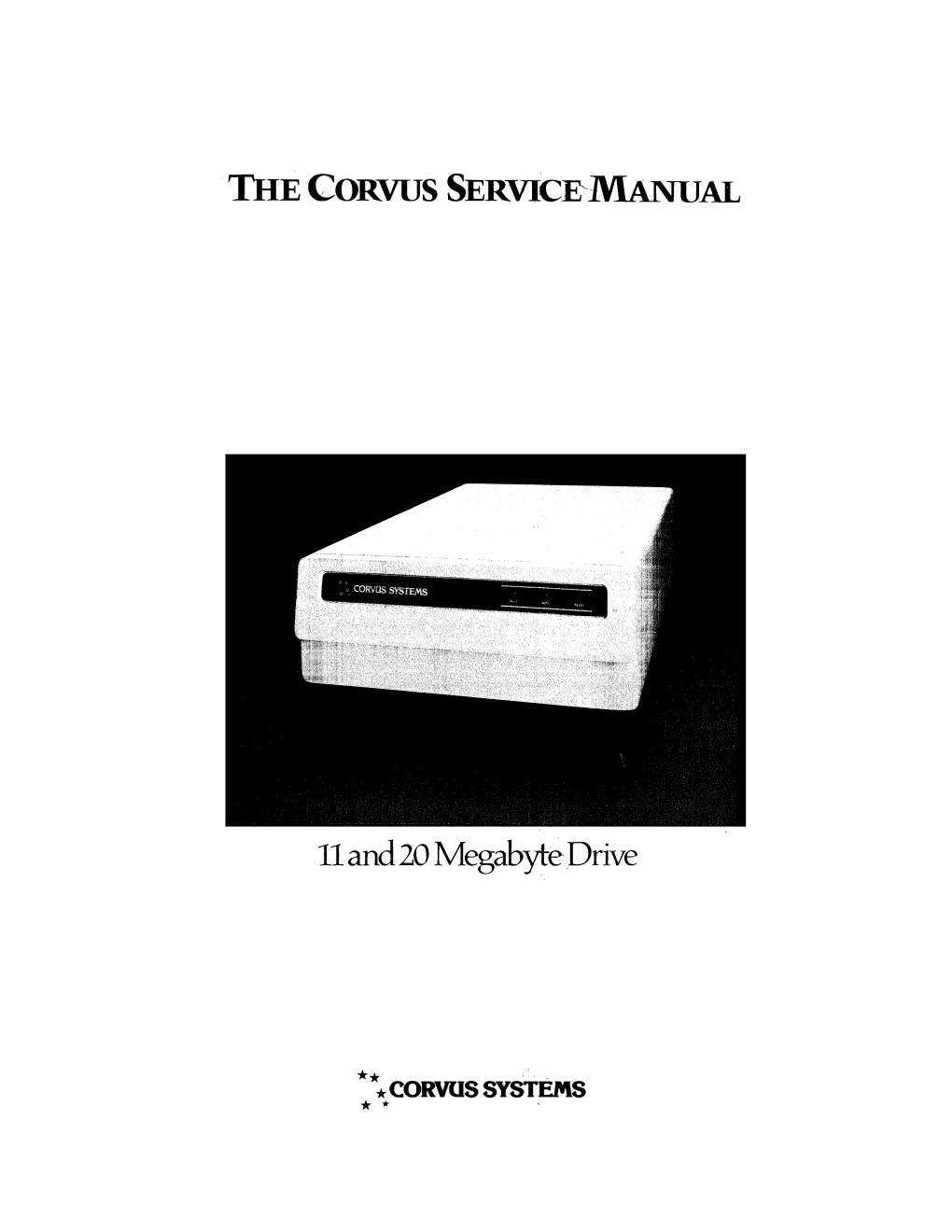 CORVUS SERVICE-Manual