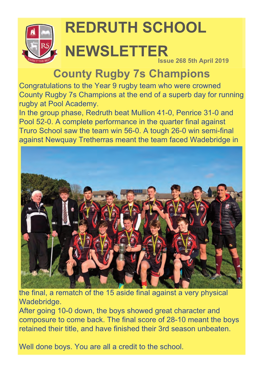 Redruth School Newsletter