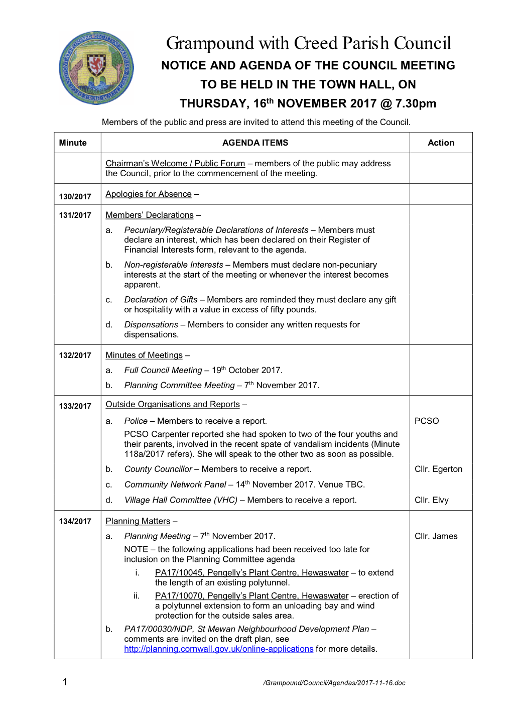 Gwc Agenda 2017-11-16