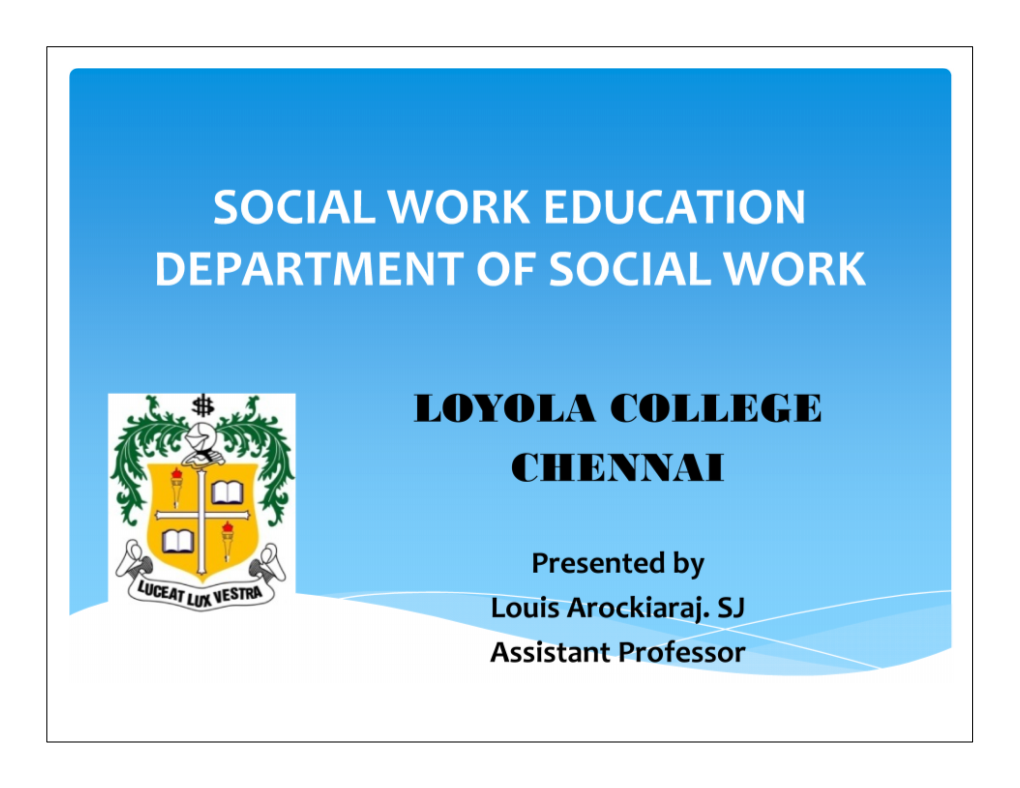 Department of Social Work