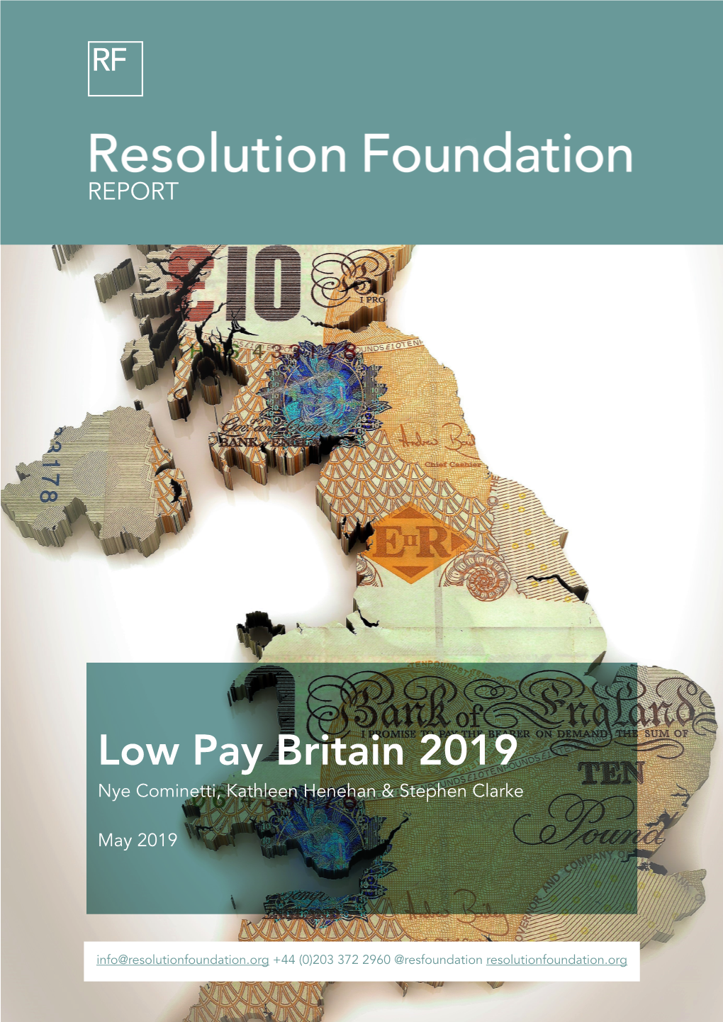Low Pay Britain 2019 Nye Cominetti, Kathleen Henehan & Stephen Clarke