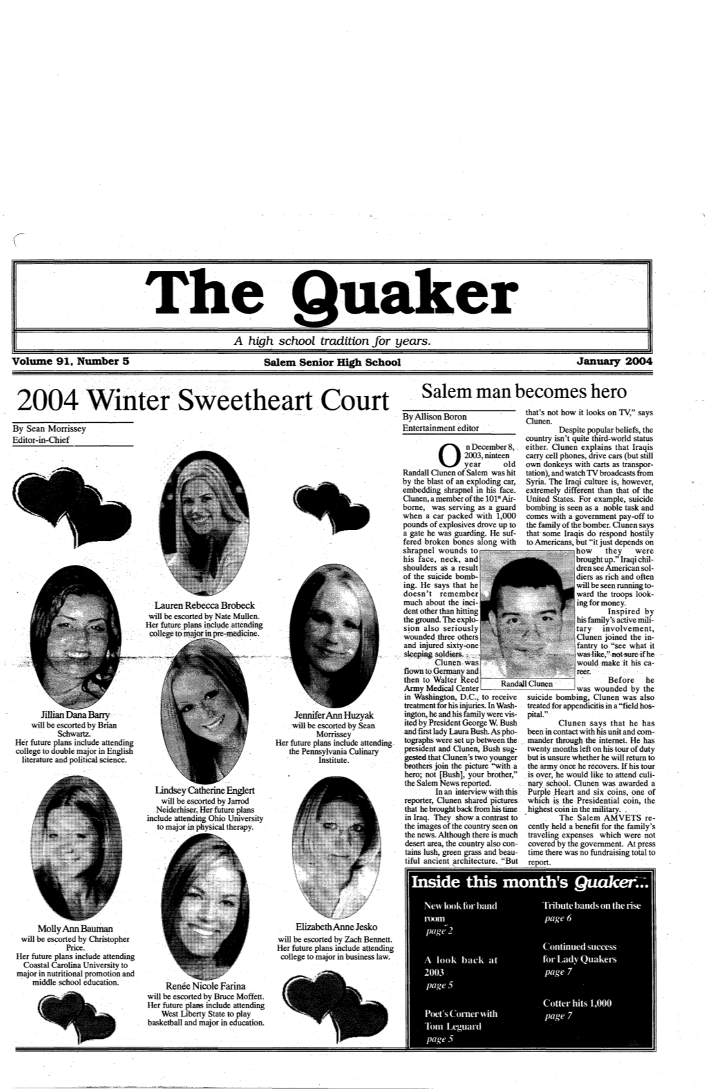 2004 Winter Sweetheart Court That's Not How It Looks on TV," Says by Allison Boron Clunen