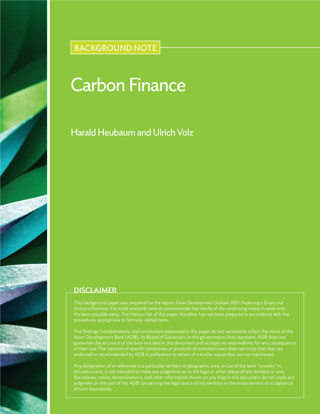 Carbon Finance