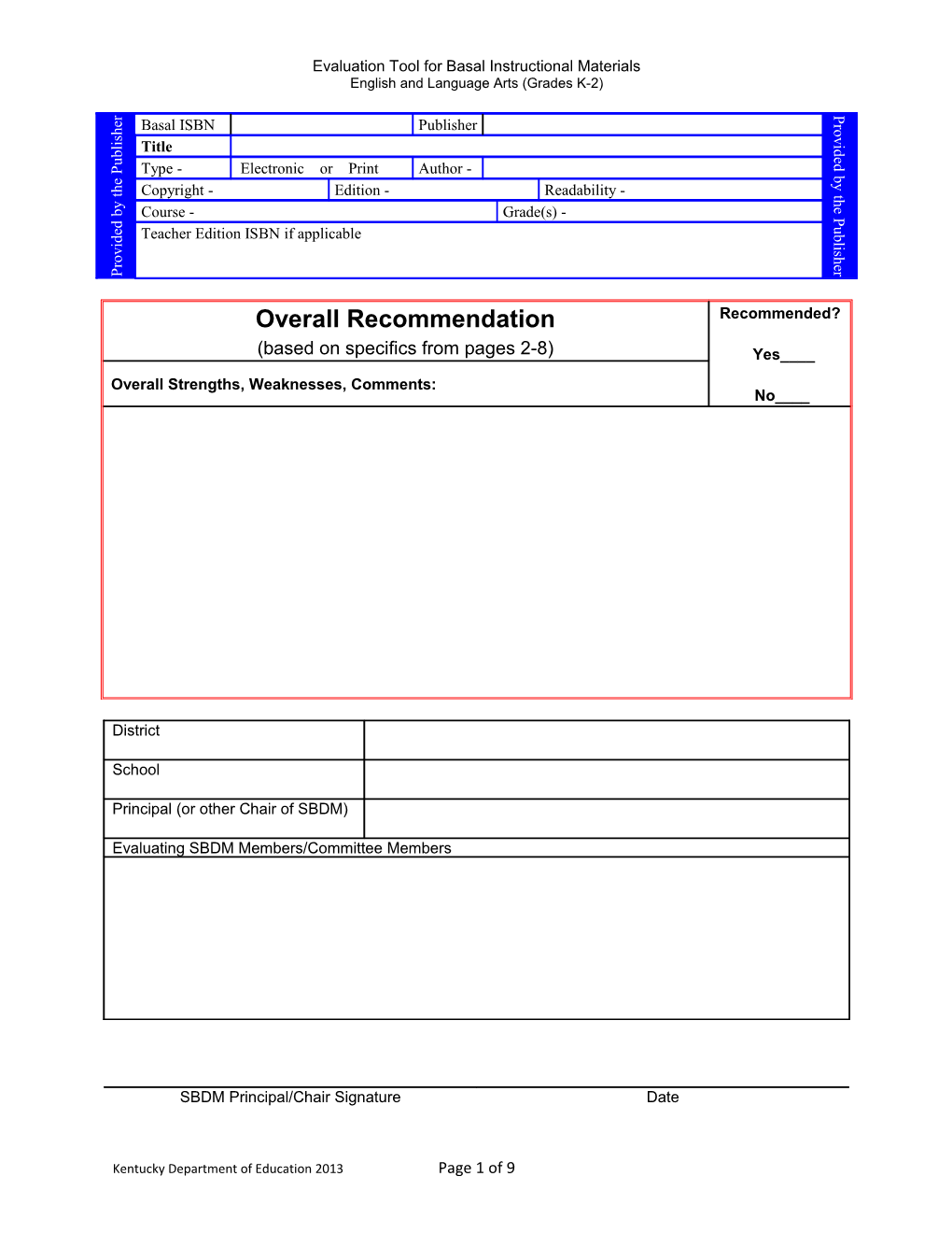 Plcs Eval Form