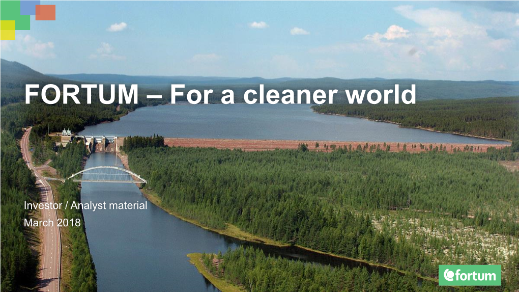 For a Cleaner World