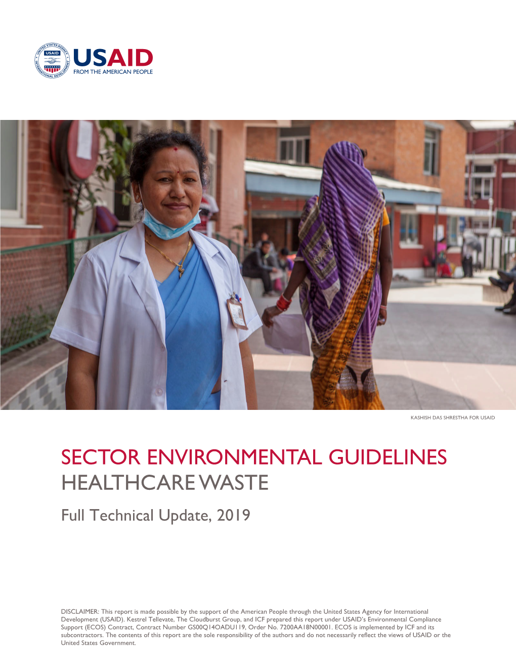 SECTOR ENVIRONMENTAL GUIDELINES HEALTHCARE WASTE Full Technical Update, 2019