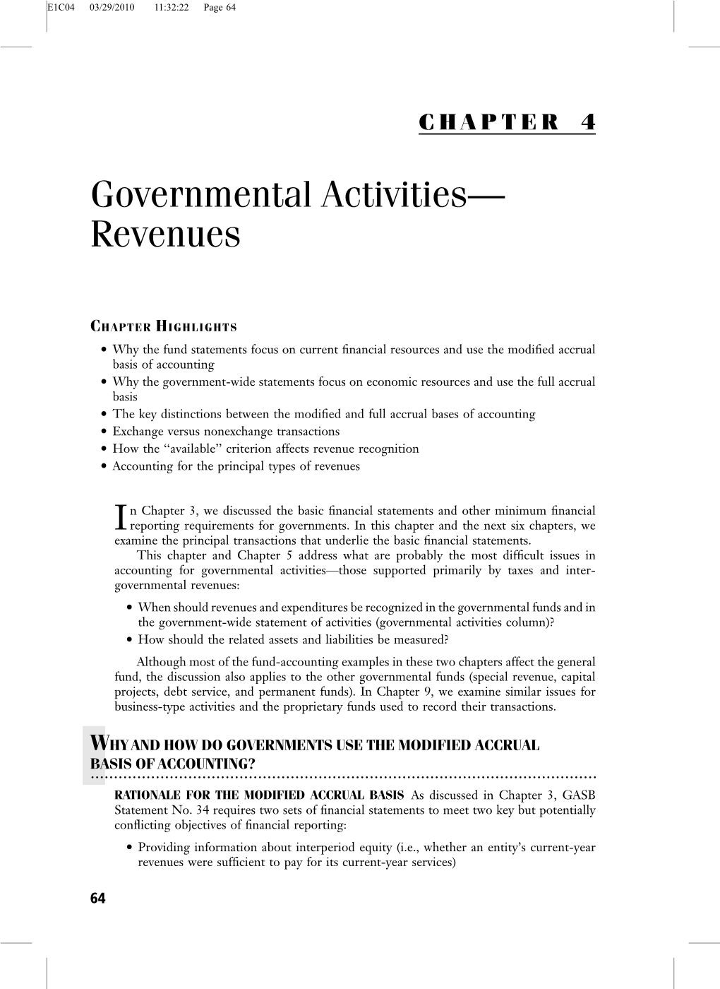 Governmental Activities— Revenues