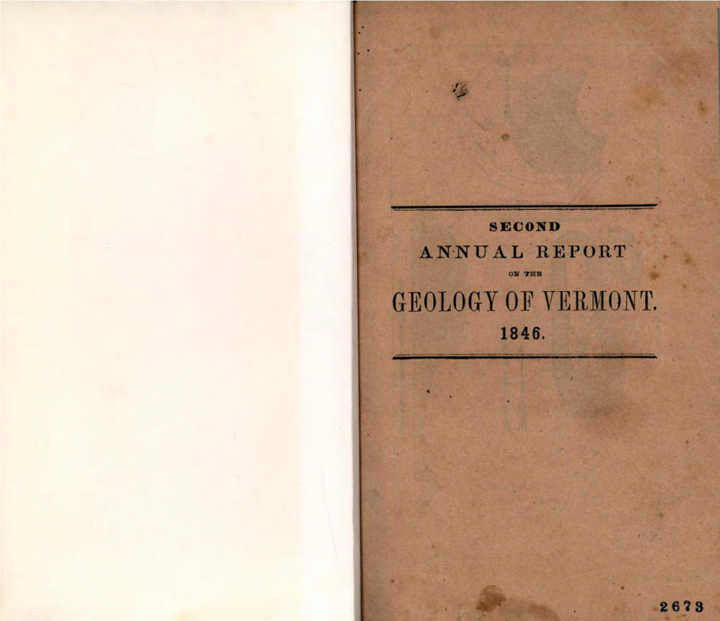 GEOLOGY of VERMONT. I:Hii