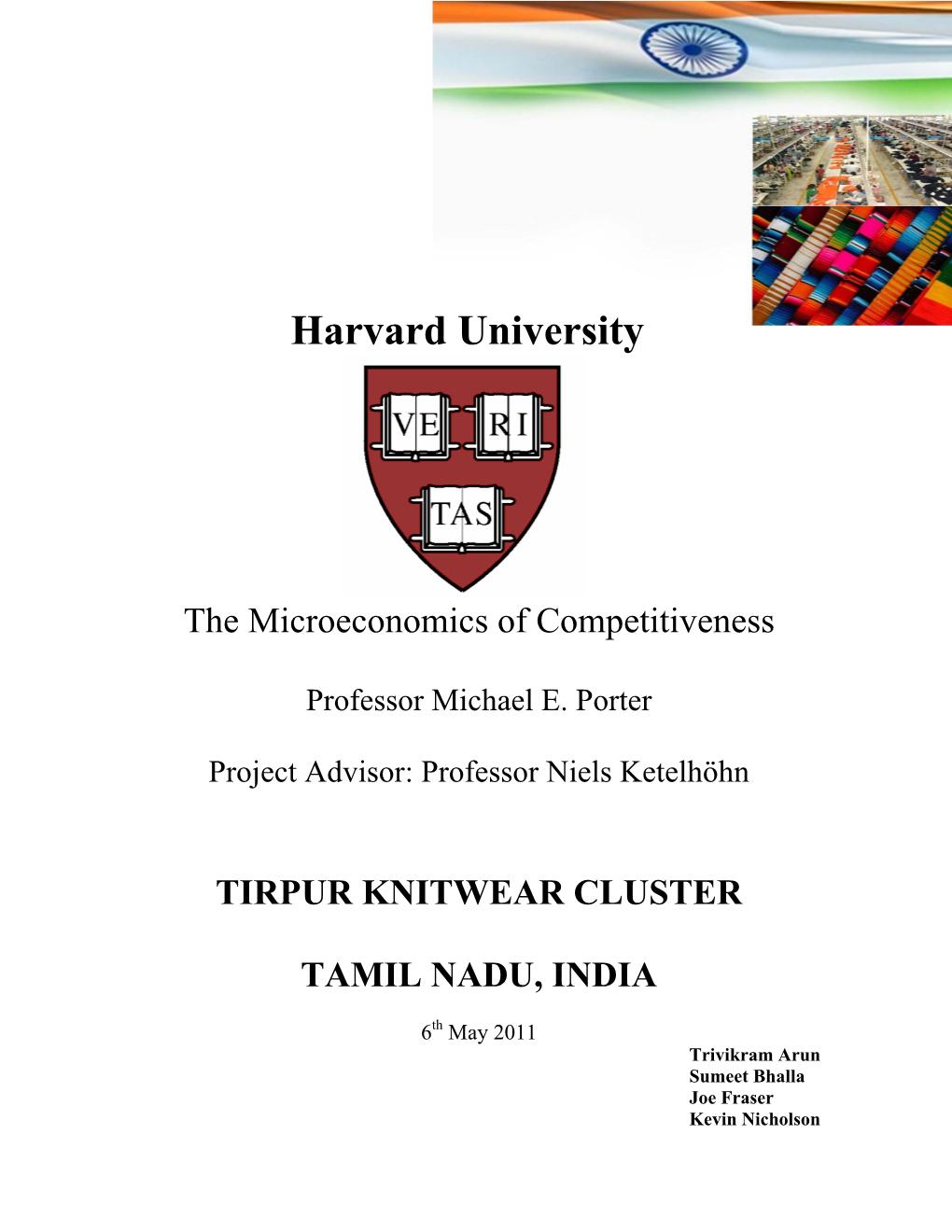 Tirupur (India) Knitwear (Pdf)