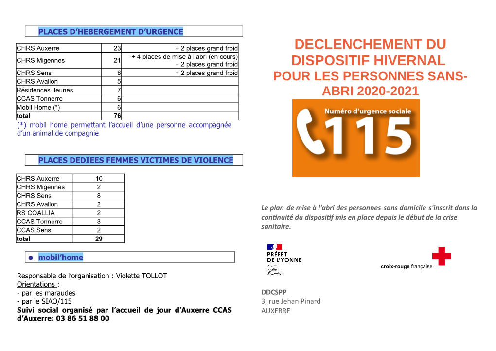 Declenchement Du Dispositif Hivernal