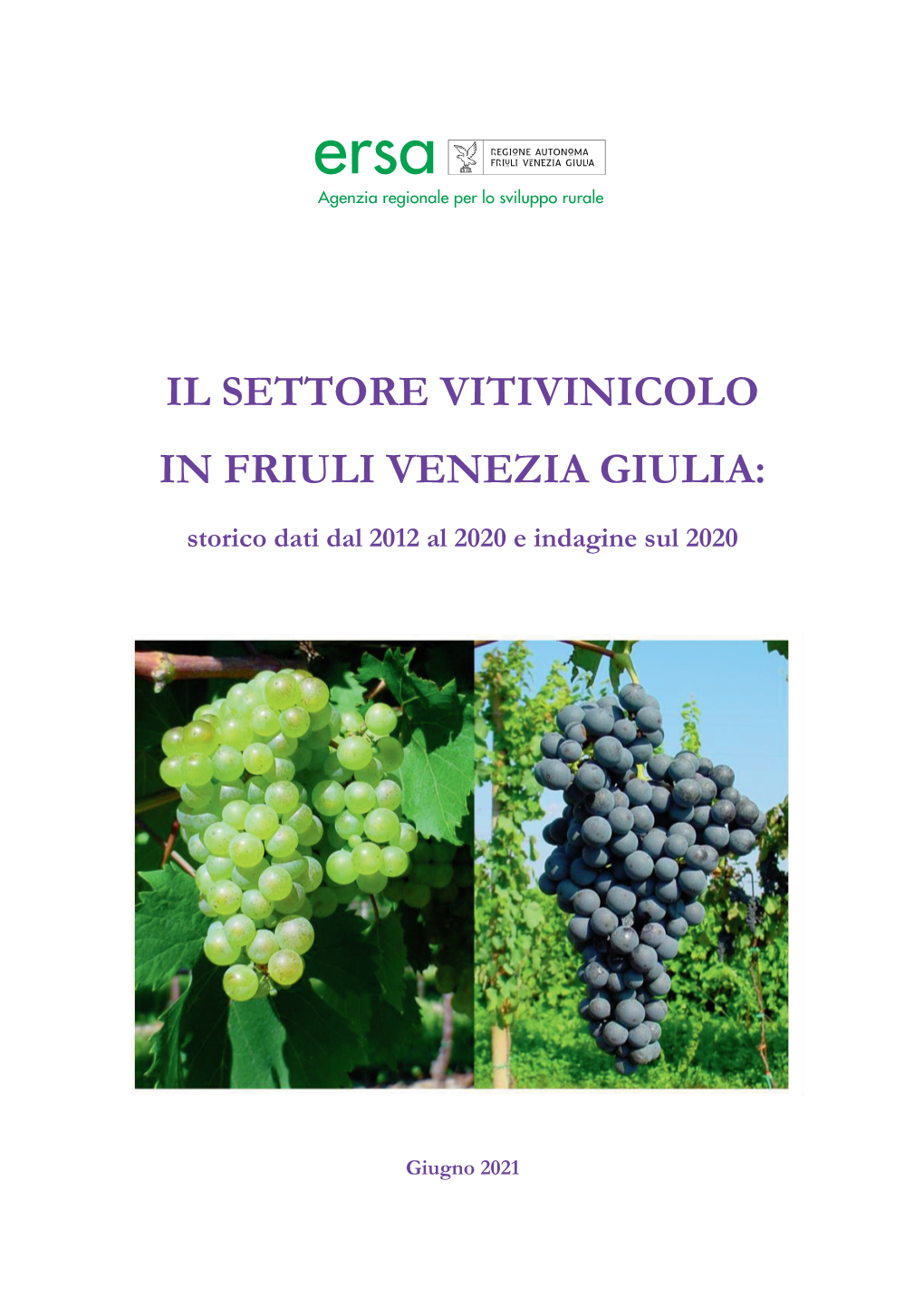 Il Report Ersa Fvg Settore Vitivinicolo 2020