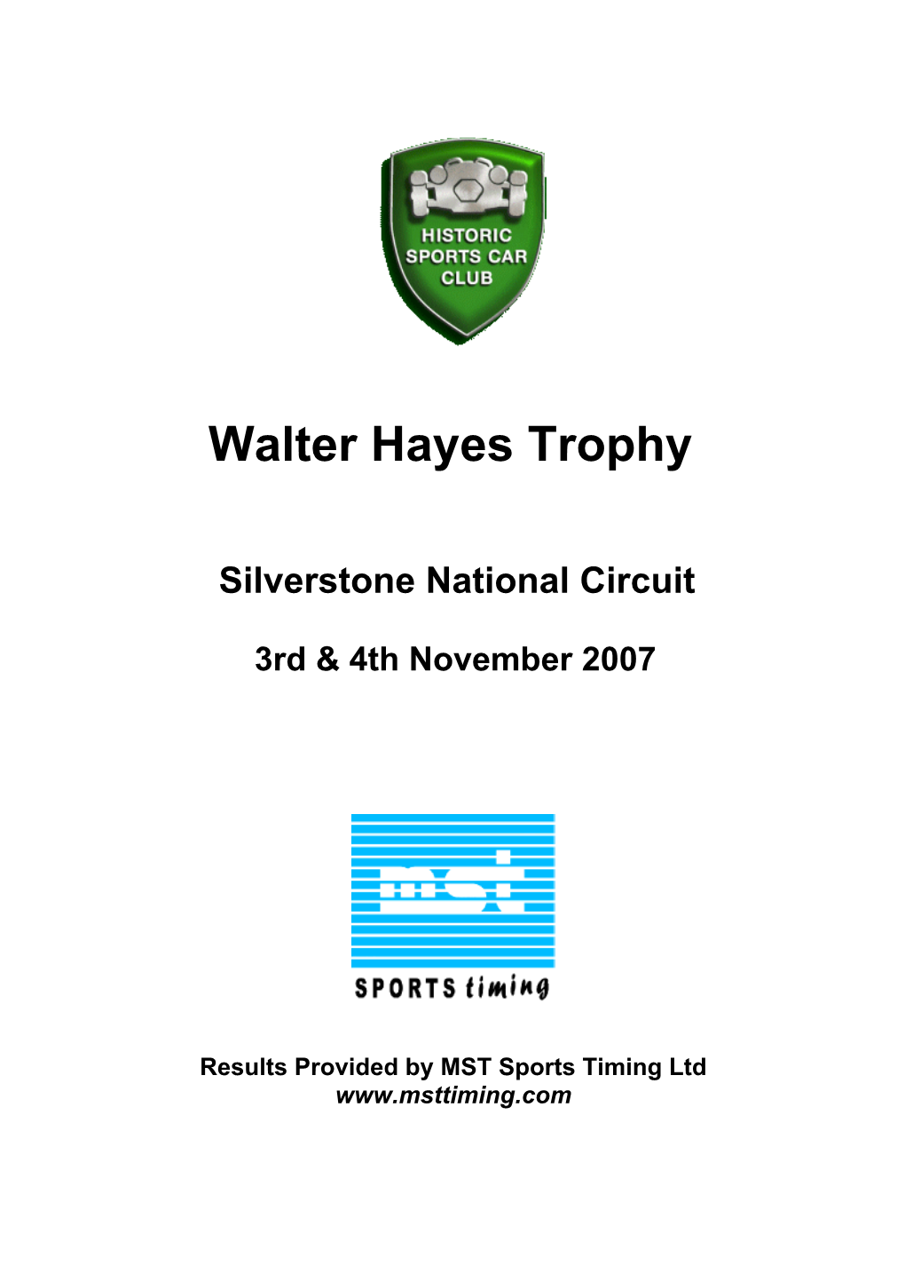 Walter Hayes Trophy