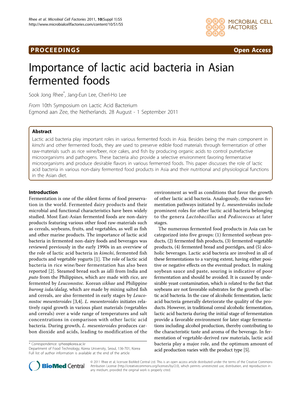 Importance of Lactic Acid Bacteria in Asian Fermented Foods