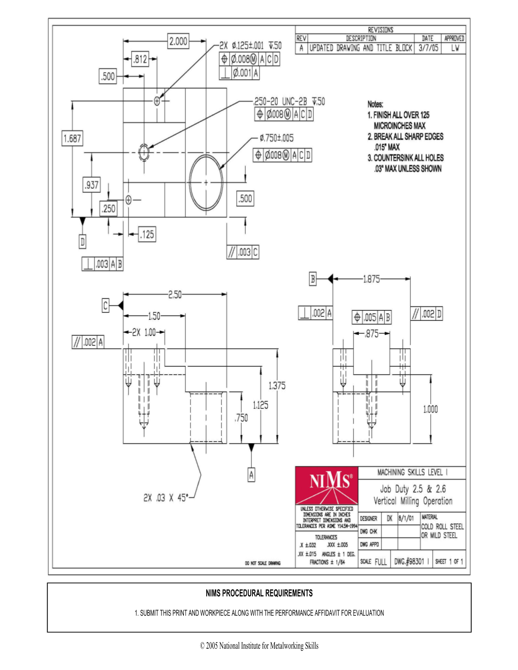 NIMS Step Block General Procedure