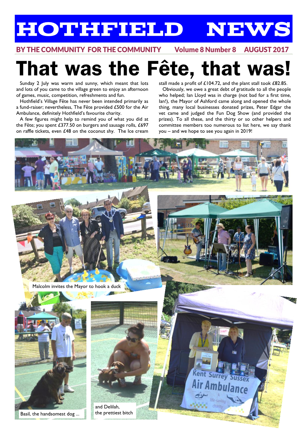 HOTHFIELD NEWS That Was the Fête, That Was!