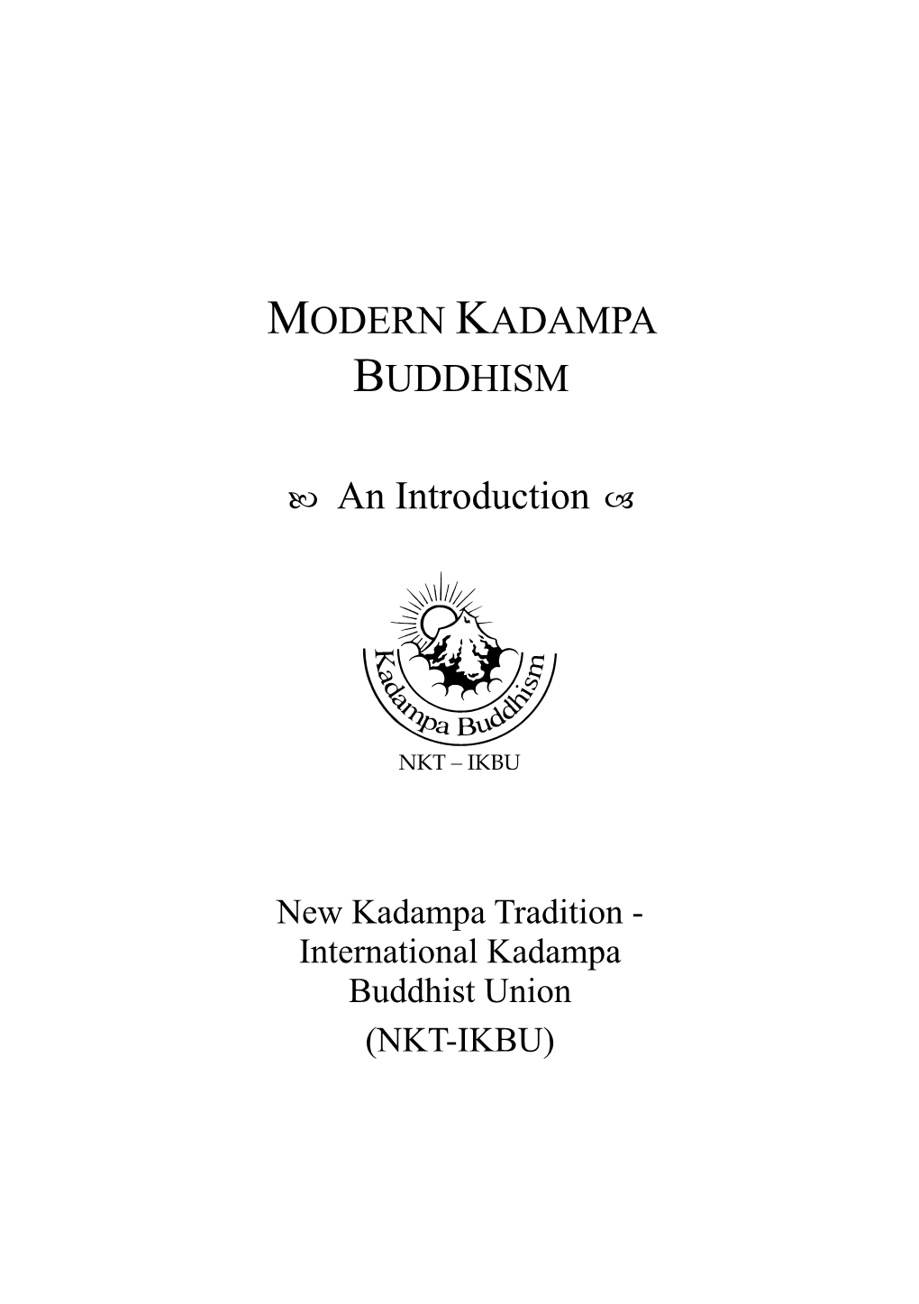 Modern Kadampa Buddhism