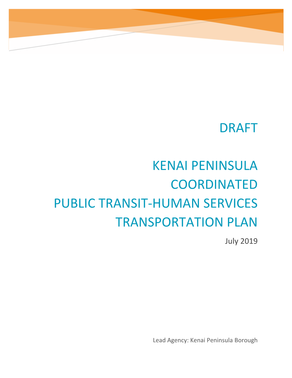 DRAFT Kenai Peninsula Coordinated Public Transit-Human Services