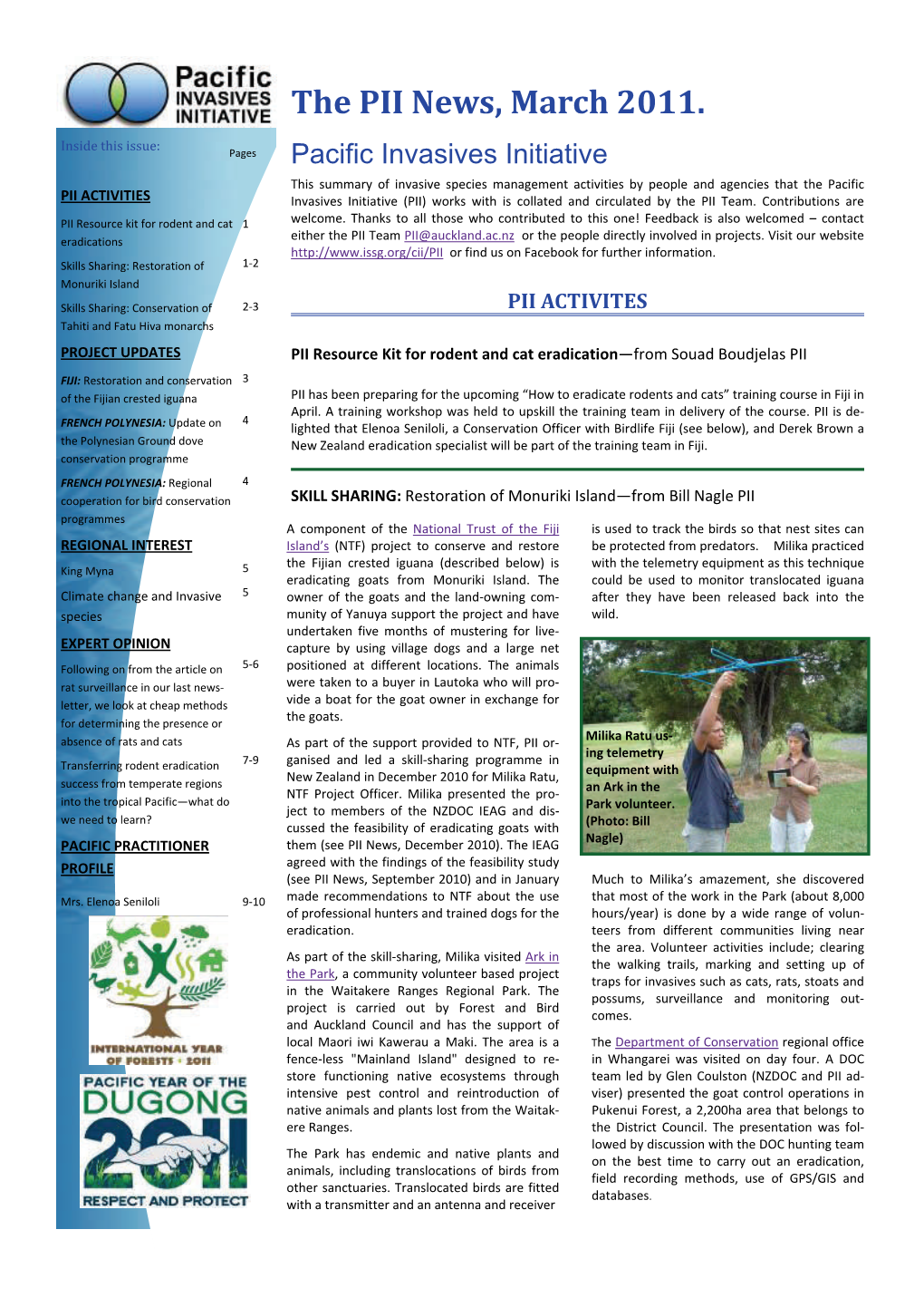 The PII News, March 2011