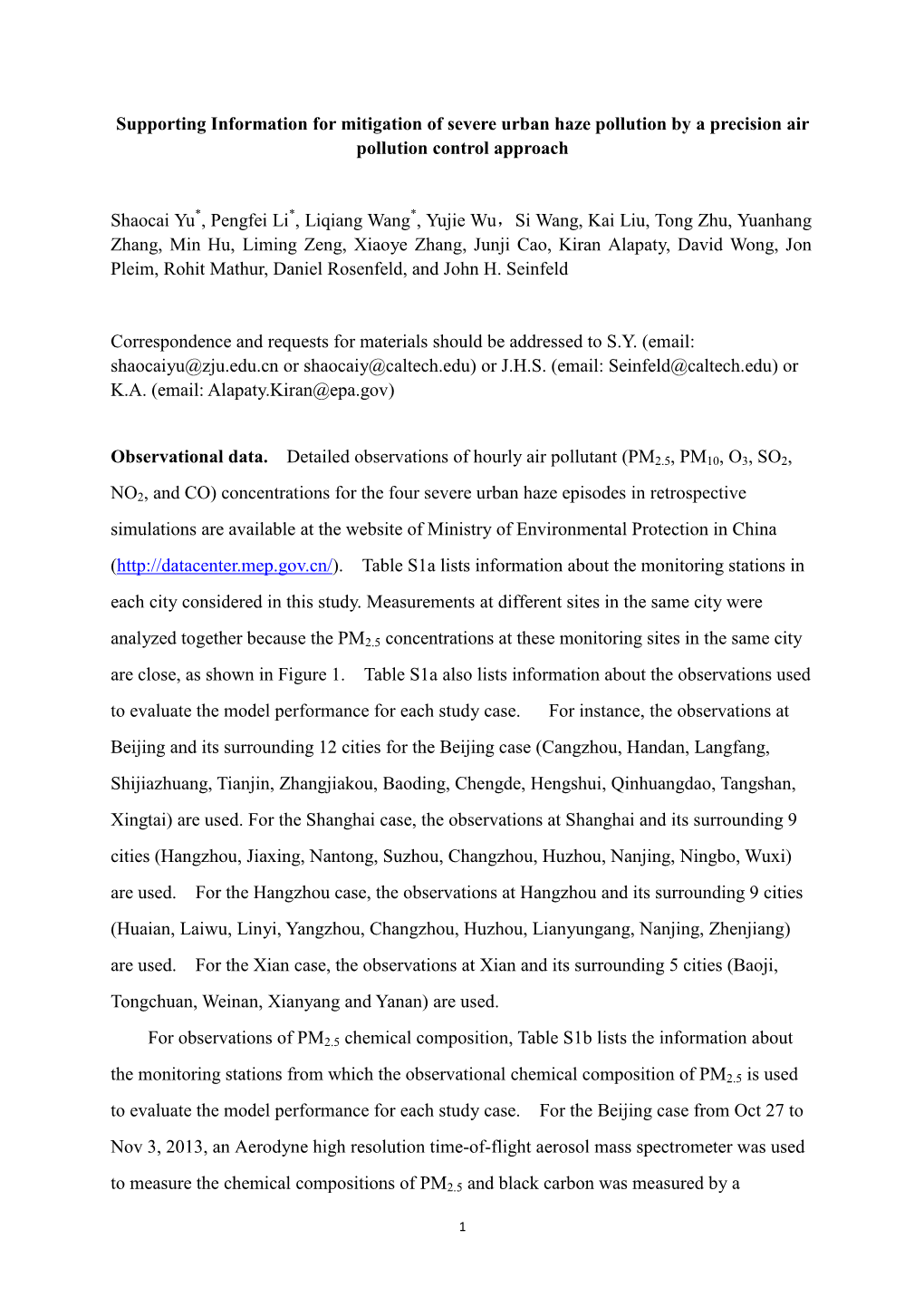 Mitigation of Severe Urban Haze Pollution by a Precision Air Pollution Control Approach