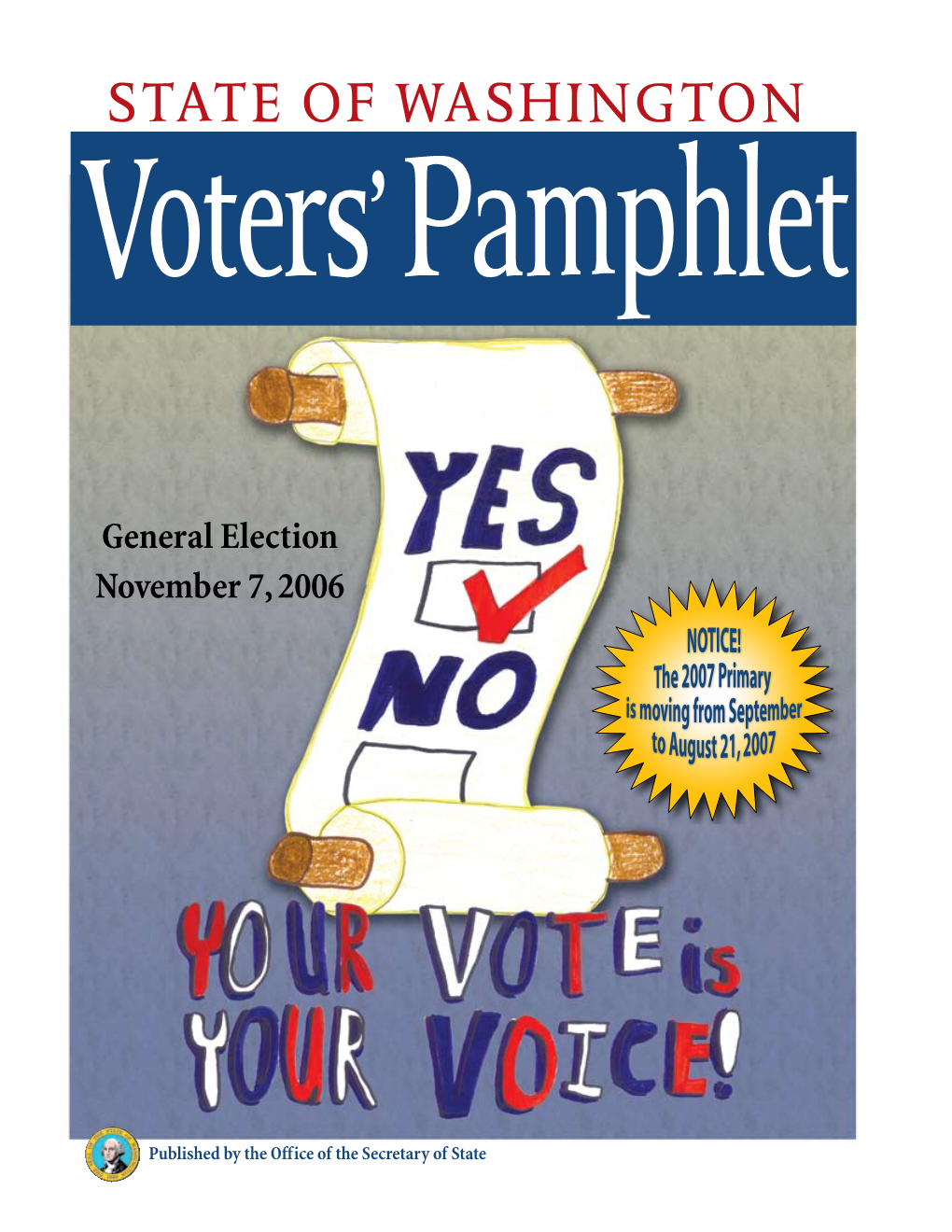 Introduction to the 2006 Voters' Pamphlet