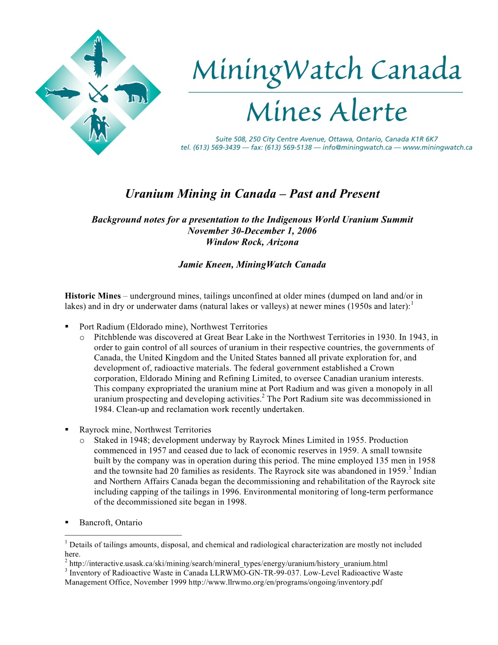 Uranium Mining in Canada – Past and Present